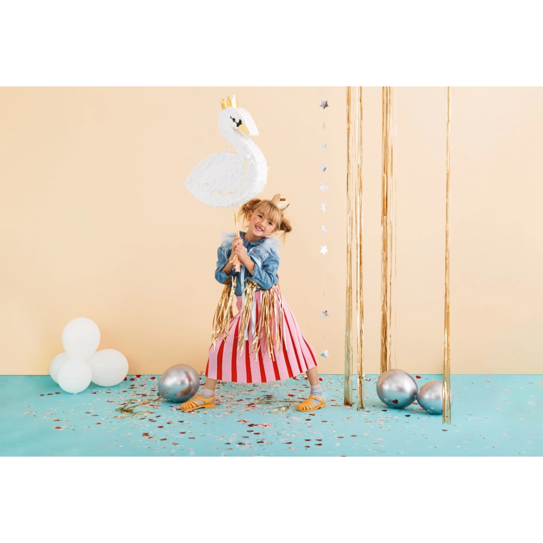 Party pináta – Hattyú, 43,5 x 49,5 x 9 cm