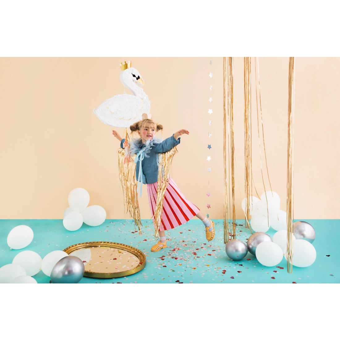 Party pináta – Hattyú, 43,5 x 49,5 x 9 cm