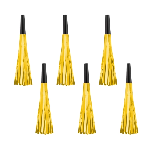 Trâmbițe de petrecere aurii - 6 buc.