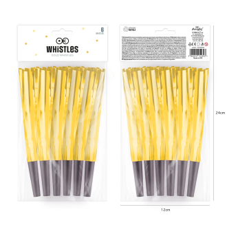 Zlate zabavne trobente – 6 kosov