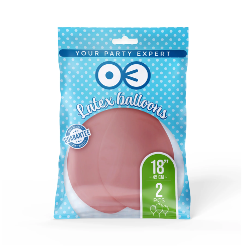 Pasztell lazacszínű lufik 45 cm – 2 db Pasztell lazacszínű lufik 45 cm – 2 db