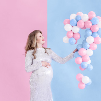 Pastelno rožnati mini baloni 12 cm – izjemno trpežni, 100 kosov