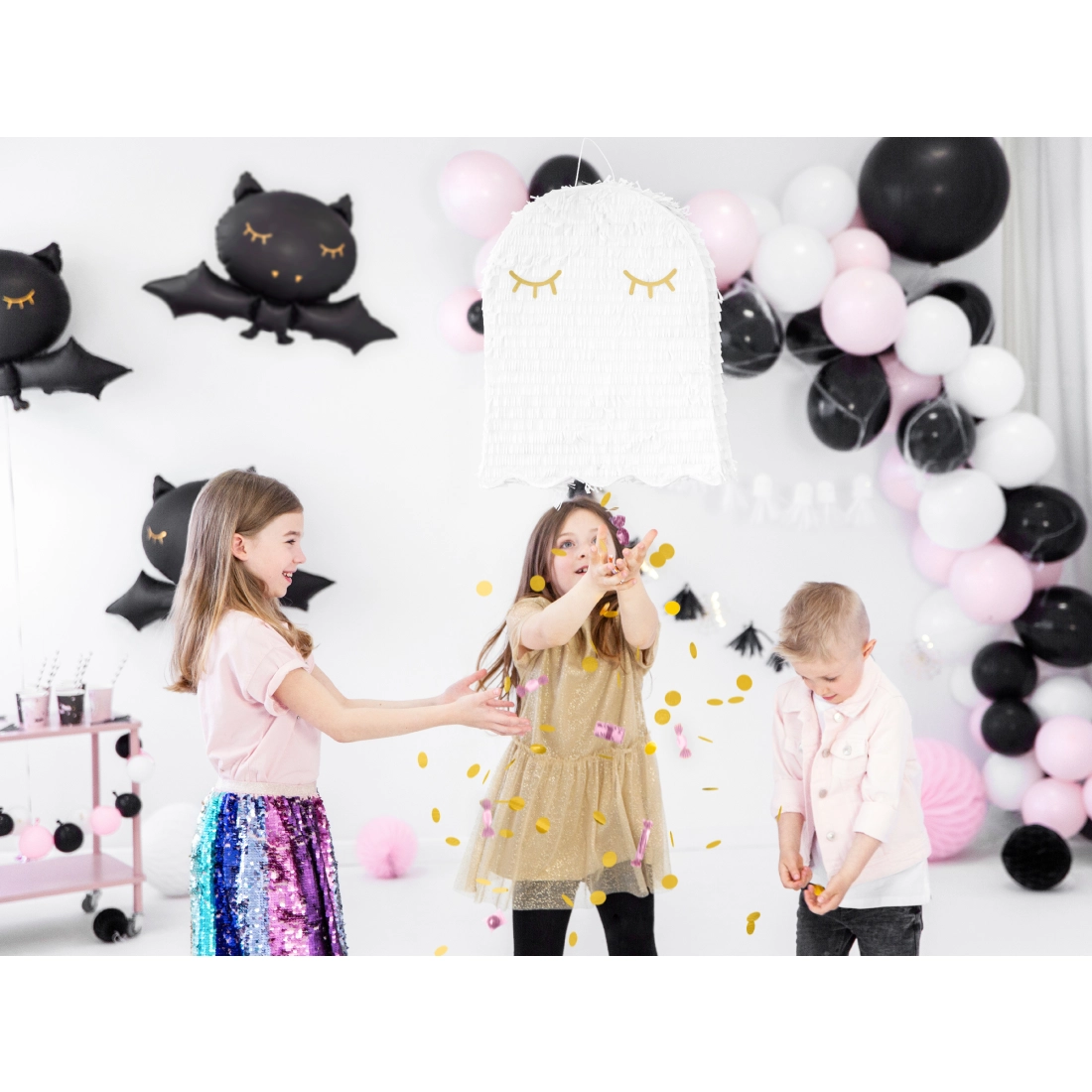 Fehér Szellem piñata 41,5×50×10 cm