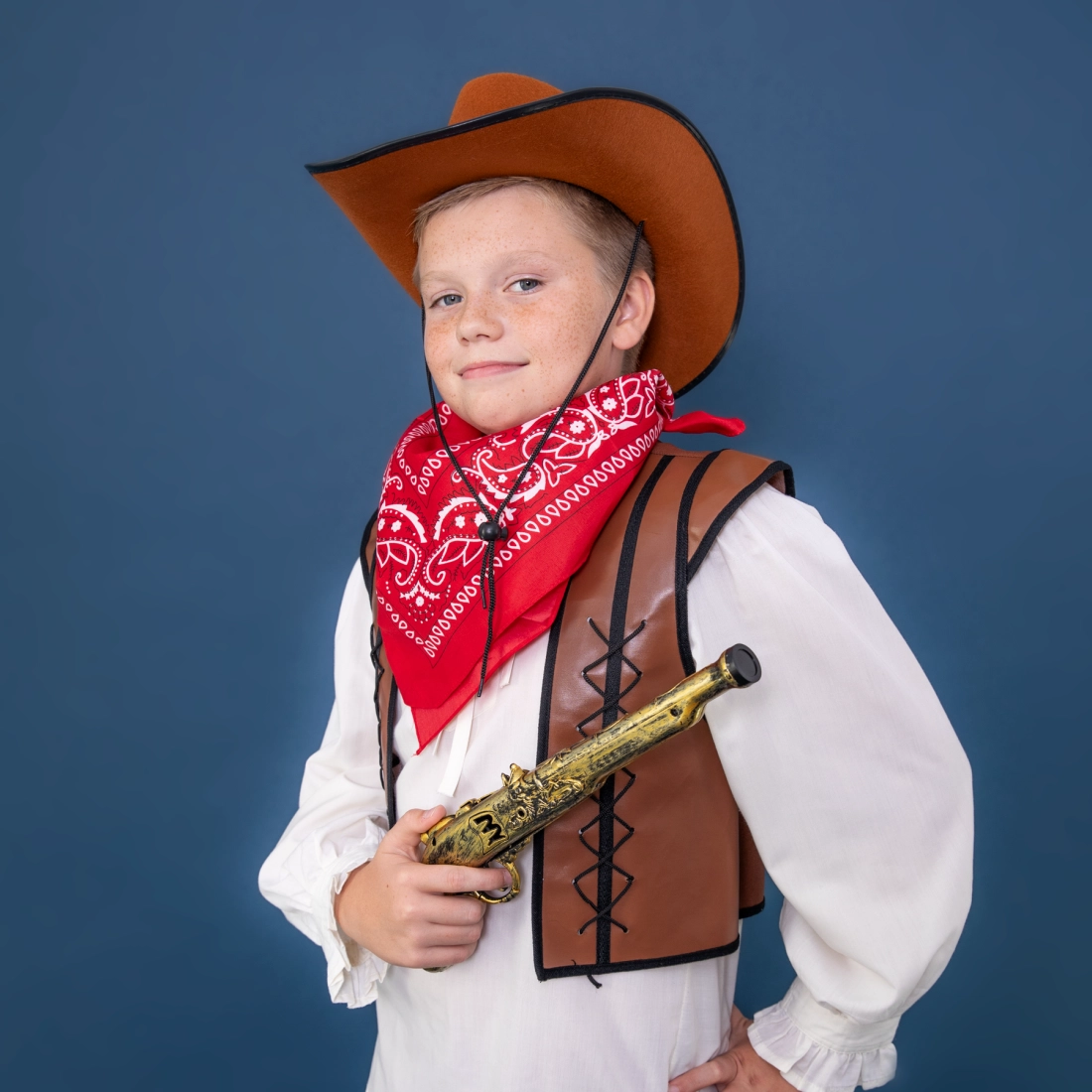 Kalózpisztoly arany-fekete