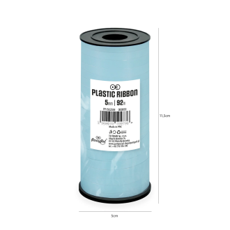 Plastični trak pastelno moder – 92 m