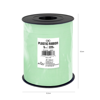 Plastični trak pastelno zelene barve - 225 m