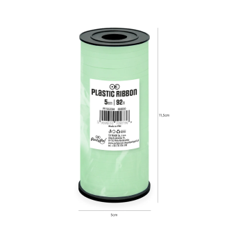 Plastični trak pastelno zelen – 92 m