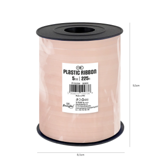 Plastični trak puder rožnate barve – 225 m