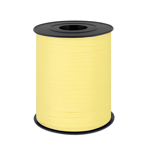 Panglică din plastic galben pastel – 225 m