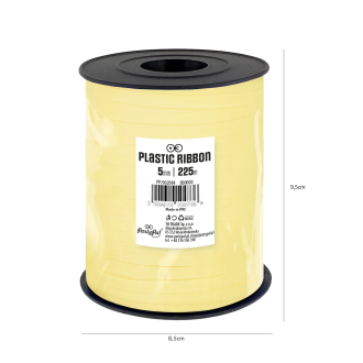Plastični trak rumen pastelen – 225 m