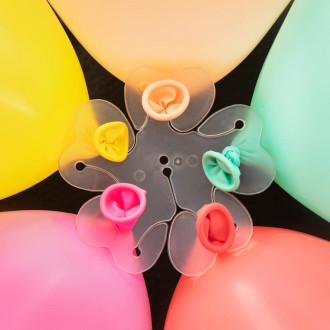 Plastični sponki za balone, spojka za 5 balonov, pakiranje 100 kos