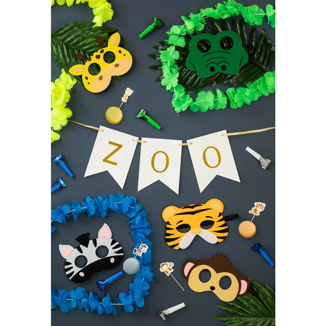 Mască din fetru crocodil, 1 buc.