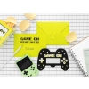 Invitații de petrecere în formă de gamepad, negre, 6 buc cu plicuri