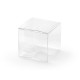 Átlátszó négyzetes dobozok 5×5×5 cm – 10 db-os csomag ajándékokhoz