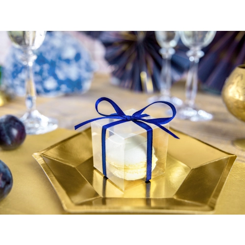 Cutii transparente pătrate 5x5x5 cm – set 10 bucăți pentru cadouri