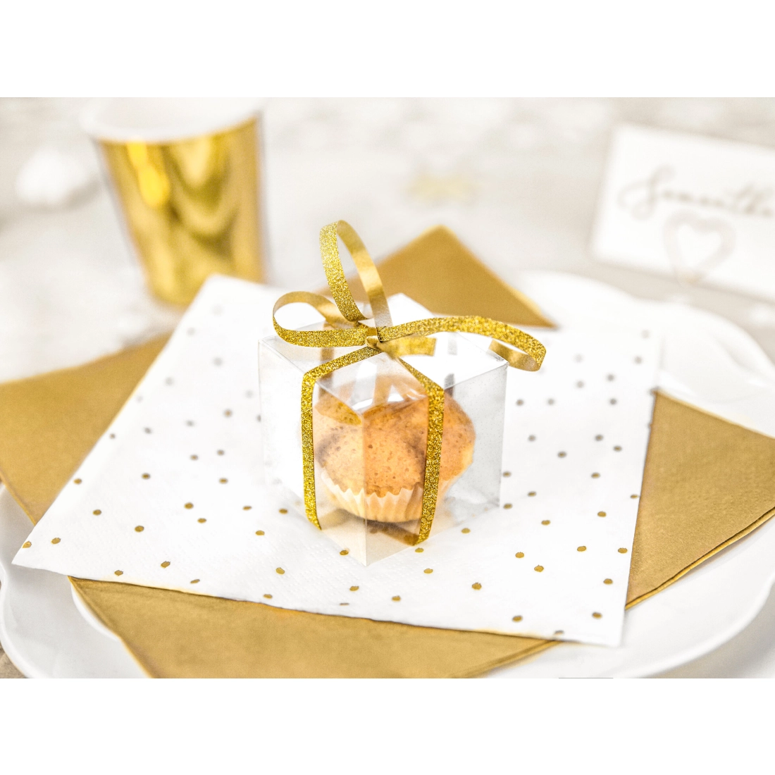 Átlátszó négyzetes dobozok 5×5×5 cm – 10 db-os csomag ajándékokhoz