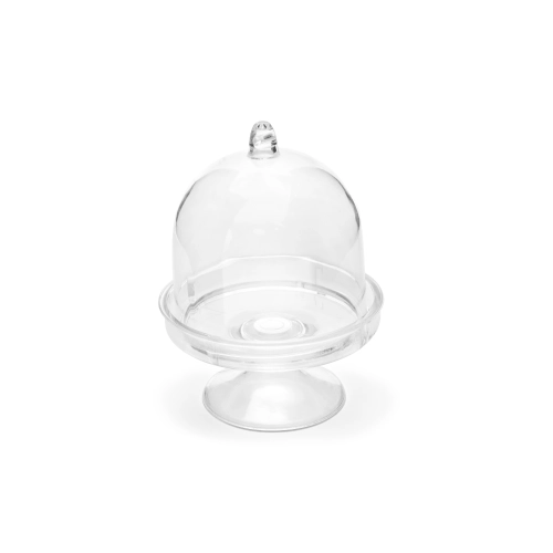 Priehľadný mini stojan na zákusky 5,5×7,5 cm – sada 3 ks