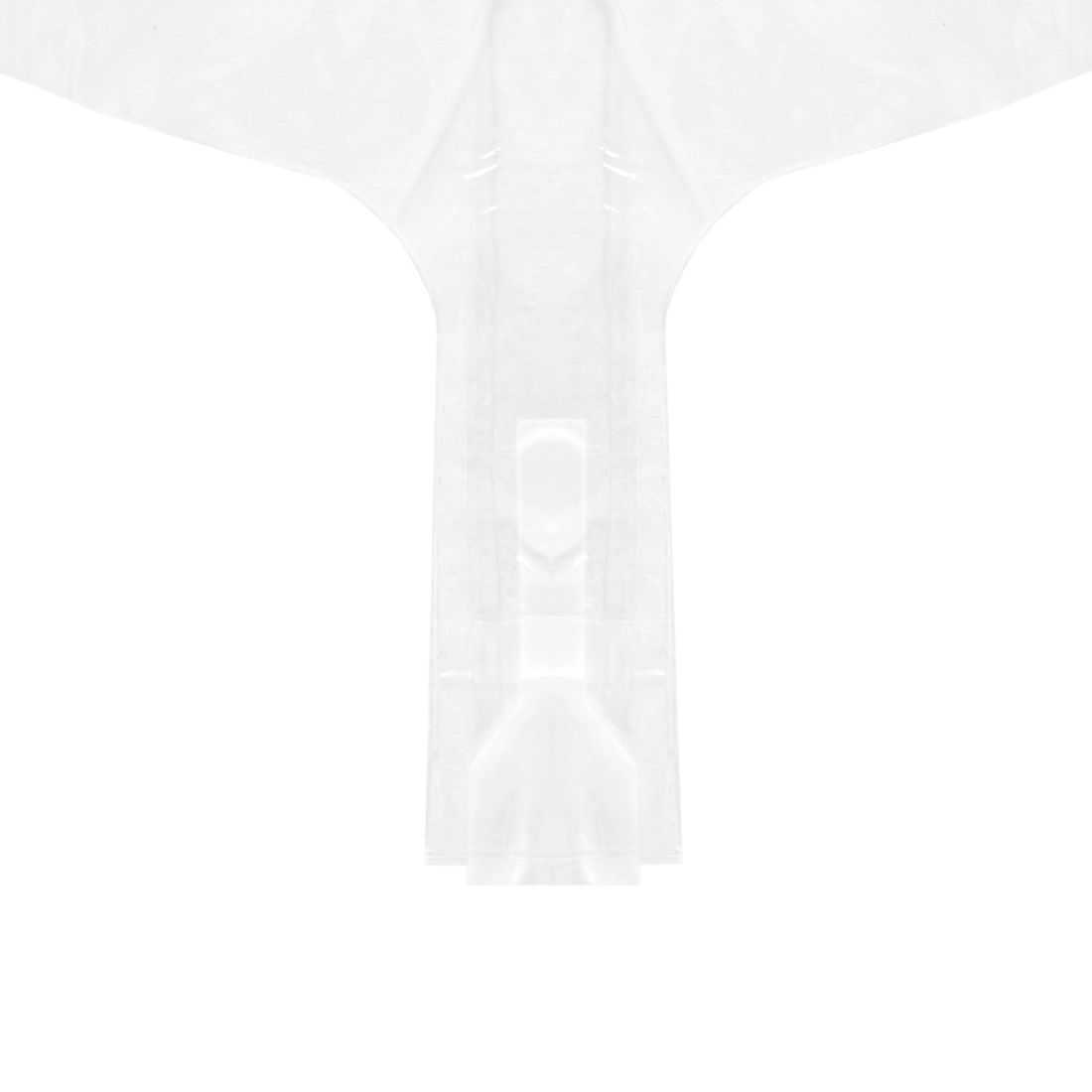 Átlátszó kerek lufi – Egyszarvú, 45 cm