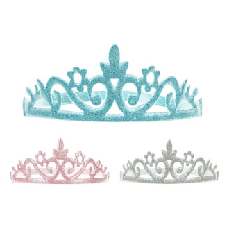 Princese krona komplet 3 kos, 19–20 cm
