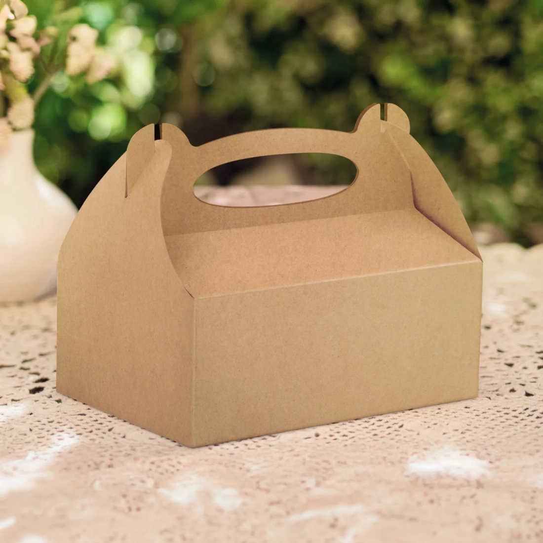 Cutie naturală pentru prăjituri și torturi, cutii de nuntă pentru daruri, pachet 10 buc.