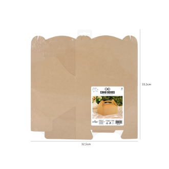 Naravna škatla za slaščice in pecivo, poročne škatlice za zahvalna darila, pakiranje 10 kosov