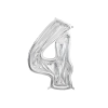 Lufikeret 4-es szám, 126 cm, ezüst – ünnepi dekoráció