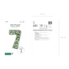 Cadru în formă de cifra 7 pentru baloane, 126 cm, argintiu, decor DIY