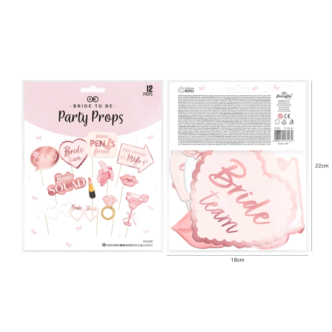 Bride to Be fotózási kellékek – 12 db