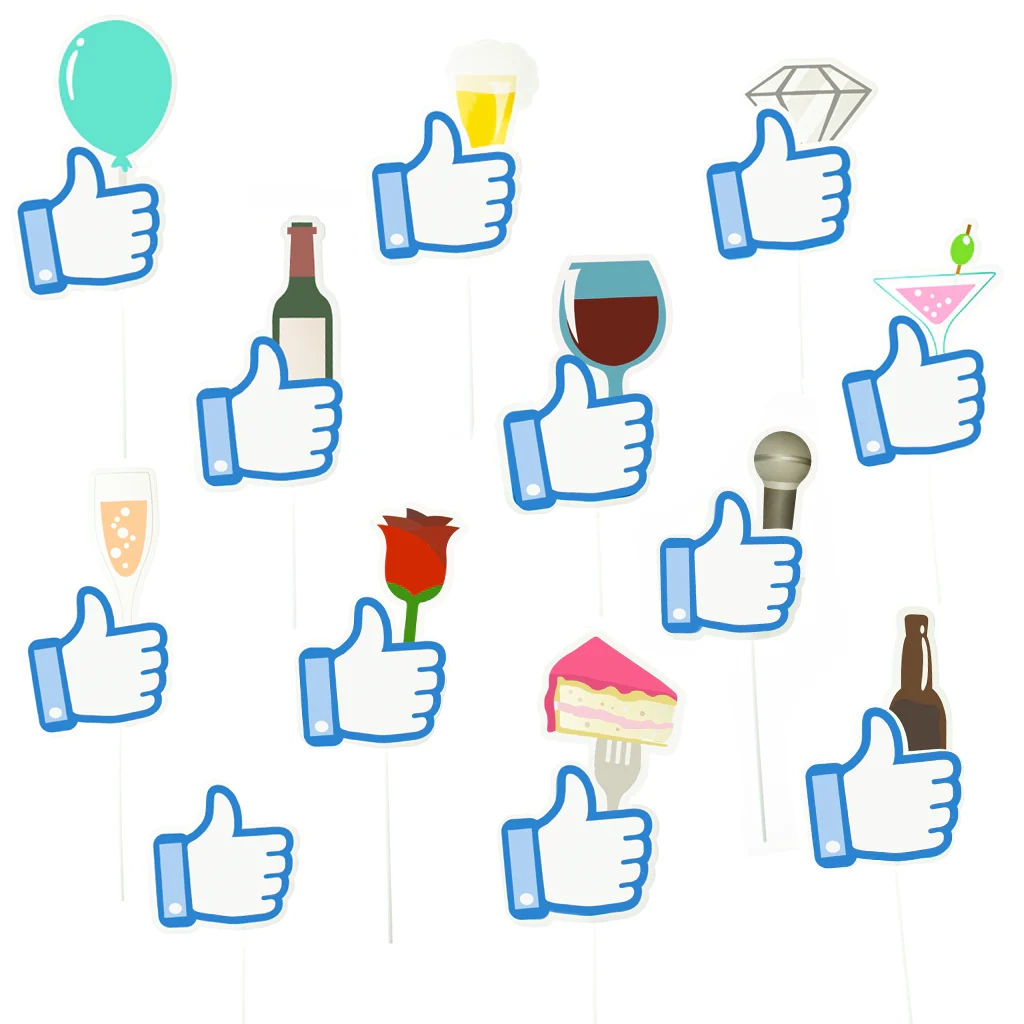 Rechizite foto „Facebook like” – 12 buc.