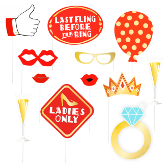 Rekviziti za fotografiranje za dekliščino, 12 kos