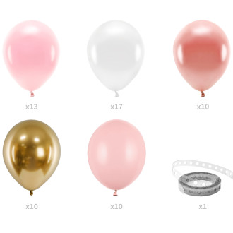 Rožnata balonska girlanda, 200 cm