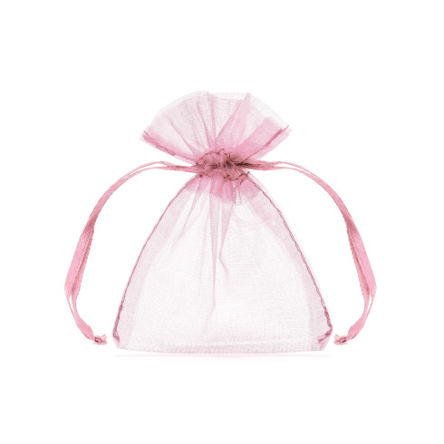Rózsaszín organza tasakok 10 cm – ajándékcsomagolás, 10 db Rózsaszín organza tasakok 10 cm – ajándékcsomagolás, 10 db