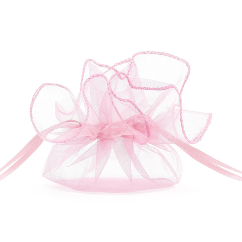 Rózsaszín organza tasakok 25 cm esküvői ajándékokhoz, 10 db Rózsaszín organza tasakok 25 cm esküvői ajándékokhoz, 10 db
