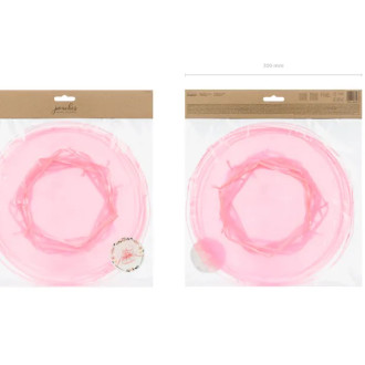 Rožnati organzini vrečkami 25 cm za poročna darilca, 10 kosov