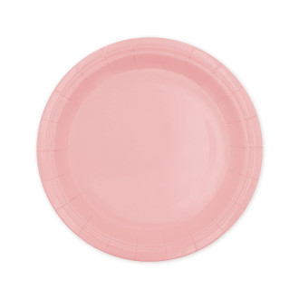 Rožnati papirnati krožniki 18 cm – 6 kosov