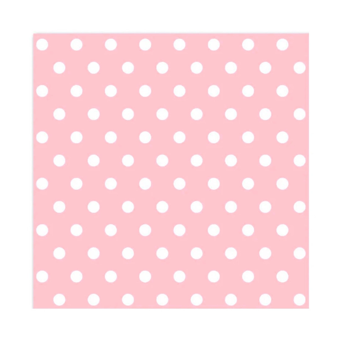 Șervețele roz cu buline albe, 10 buc.