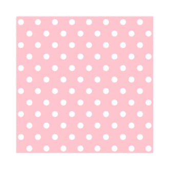 Rožnati prtički z belimi pikami, 10 kosov