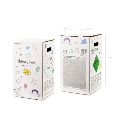 Set baloane cu heliu roz – butelie pentru 50 de baloane