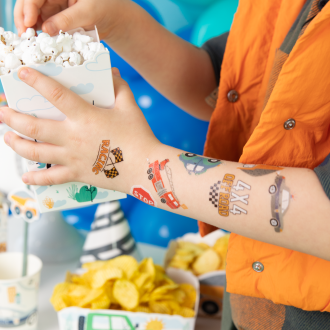 Set 17 pralnih tetovaž motiv Avtomobili