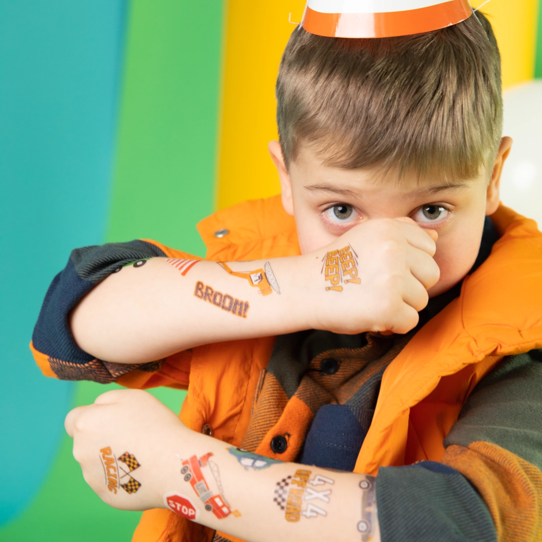 17 darabos mosható autós tetoválás készlet