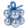 Set baloane 8 buc – cromate argintii + baloane modelaj albastre
