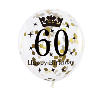 Komplet balonov Happy Birthday modra srebrna 102 kos