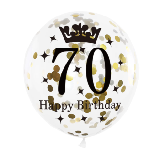 Komplet balonov Happy Birthday modra srebrna 102 kos