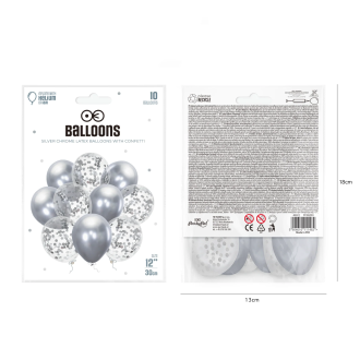 Komplet balonov Happy Birthday modra srebrna 102 kos