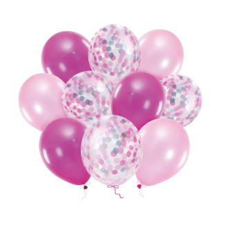 Komplet balonov Happy Birthday modra srebrna 102 kos