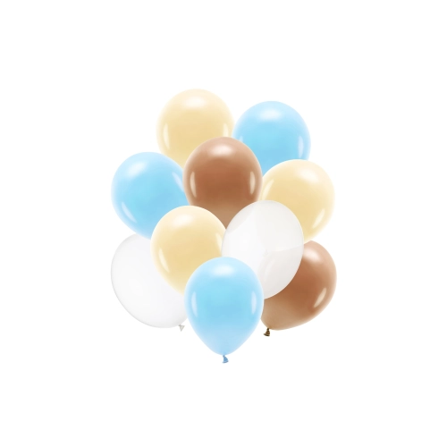 Set pastelnih lateks balonov – mix, 10 kos