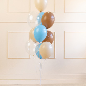 Set pastelnih lateks balonov – mix, 10 kos