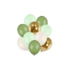 Set de baloane din latex - mix de verde, 10 buc.