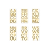 Alfabet decorativ autoadeziv auriu, 4 cm