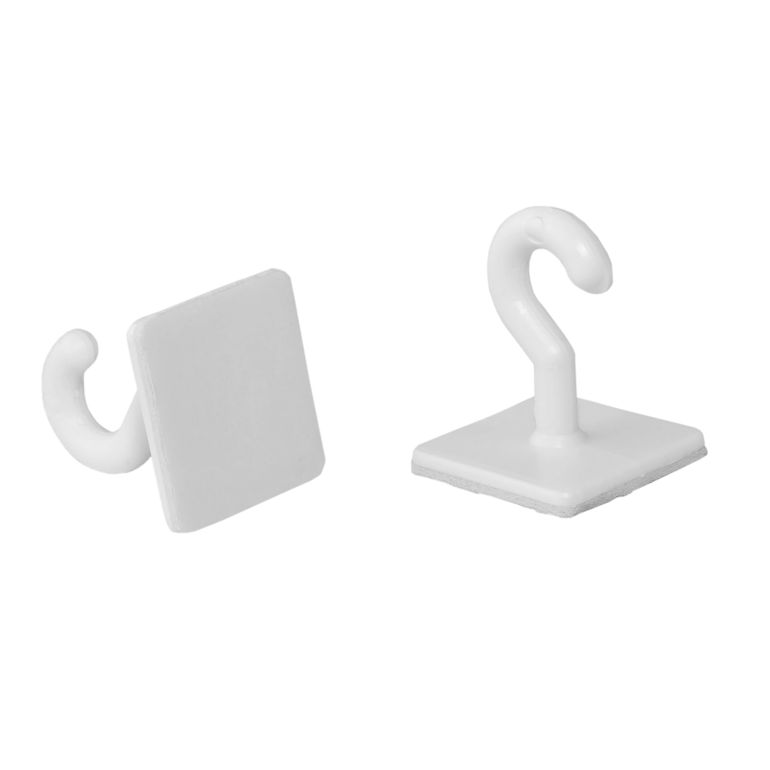 Cârlige autoadezive din plastic pentru perete, capacitate 1 kg, set 20 buc.